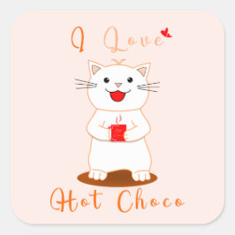 Niedlicher Aufkleber | I Liebe Hot Choco