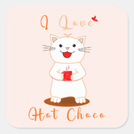 Niedlicher Aufkleber | I Liebe Hot Choco