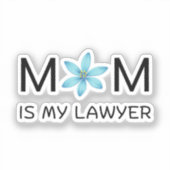 niedlicher Aufkleber mit blauem Kawaii, Aufkleber (Vorderseite)