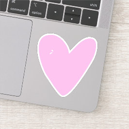 Niedlicher Aufkleber mit heißrosafarbenem Puls