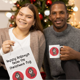 Niedlicher Aufkleber Mops Hund Lover Hobo Elbow Pa