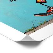 Niedlicher Aufkleber Poster (Ecke)