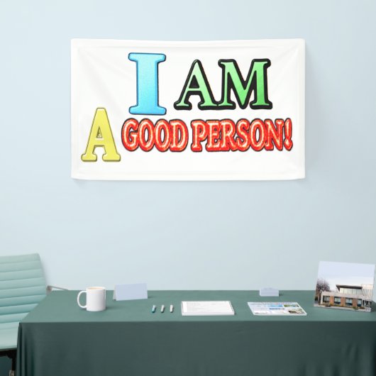Niedlicher Ausdruck Design "GUTE PERSON" Kaufen Si Banner (Messeveranstaltung)