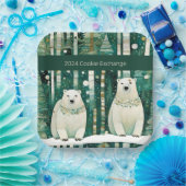 Niedlicher Austausch von Grünen Weihnachtskochen Pappteller (Party)