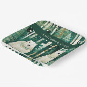 Niedlicher Austausch von Grünen Weihnachtskochen Pappteller (Gewinkelt)