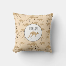 Niedlicher australischer Kangaroo-MusterIndividuel Kissen