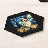 Niedlicher australischer Schäferhund Halloween Jac Untersetzer (angewinkelt)