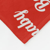 Niedlicher australischer Schäferhund mit Dog Name Fleecedecke (Ecke)