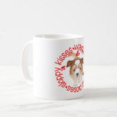 Niedlicher australischer Schäferhund, schlampige K Kaffeetasse (Vorderseite Links)