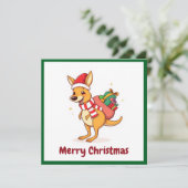 Niedlicher australischer Tierarzt Weihnachten froh (Stehend Vorderseite)