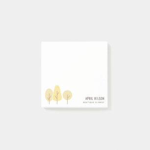 NIEDLICHER AUTUMNYELLOW TREE TRIO LANDSCAPING SERV POST-IT KLEBEZETTEL