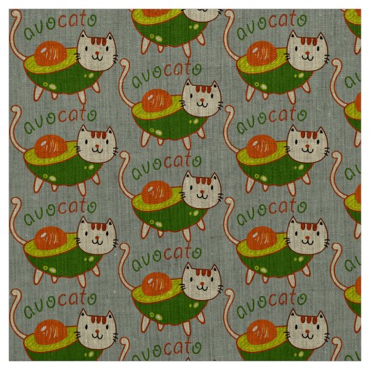 Niedlicher Avocado "Avocato" Stoff (Muster)