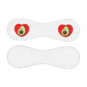 Niedlicher Avocado-Cartoon in Rotem Herzen Baseball (Paneele)
