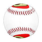 Niedlicher Avocado-Cartoon in Rotem Herzen Baseball (Rückseite)