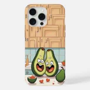 Niedlicher Avocado Couple Phone Case   Funny Kawai iPhone 15 Pro Max Hülle