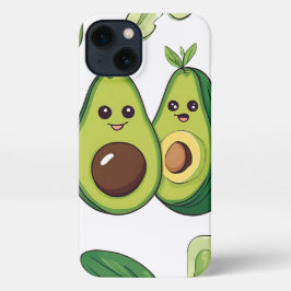Niedlicher Avocado Couple Phone Case | Funny Kawai iPhone 13 Hülle