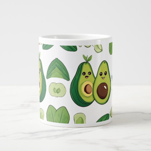 Niedlicher Avocado Couple Phone Case | Funny Kawai Jumbo-Tasse (Vorderseite)