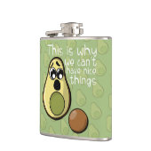 Niedlicher Avocado Das ist der Grund, warum wir ke Flachmann (Links)