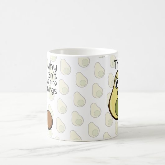 Niedlicher Avocado Das ist der Grund, warum wir ke Kaffeetasse (Mittel)