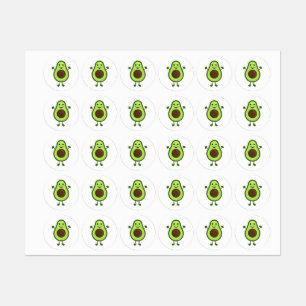 Niedlicher Avocado Etiketten