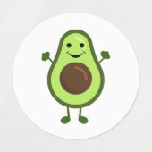 Niedlicher Avocado Etiketten (Design 1)
