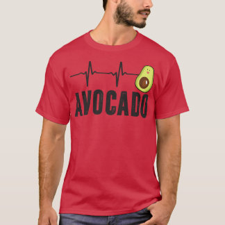 Niedlicher Avocado Heartbeat, Vegan für Männer Fra T-Shirt