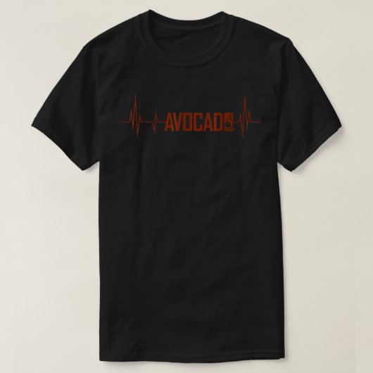 Niedlicher Avocado Heartbeat, Vegan für Männer Fra T-Shirt (Design vorne)