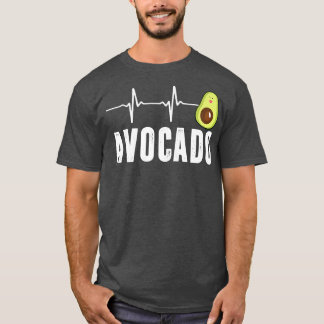 Niedlicher Avocado Heartbeat, Vegan für Männer Fra T-Shirt