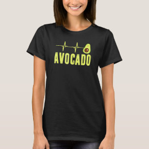 Niedlicher Avocado Herzschlag Vegan für Männer Fra T-Shirt