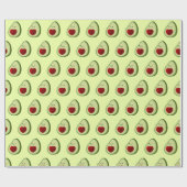 Niedlicher Avocado Hintergrund Geschenkpapier (Flach)