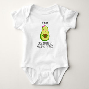 Niedlicher Avocado ich Liebe es, wenn wir vermeide Baby Strampler