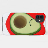 Niedlicher Avocado im Roten Herzen Case-Mate iPhone Hülle (Rückseite (Horizontal))