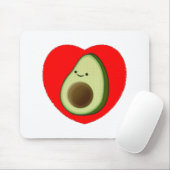 Niedlicher Avocado im Roten Herzen Mousepad (Mit Mouse)
