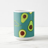 Niedlicher Avocado-Schnitt Sommer Grün Farbverlauf Kaffeetasse (Mittel)