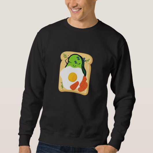 Niedlicher Avocado Toast für Mädchen Frauen Avocad Sweatshirt (Vorderseite)