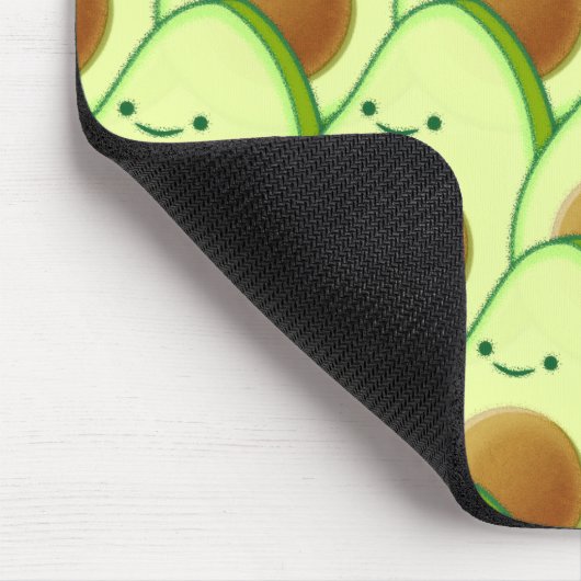 Niedlicher Avocado überall Zeichnend Mousepad (Ecke)