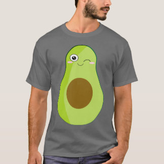 niedlicher Avocado-Weinkawaii T-Shirt