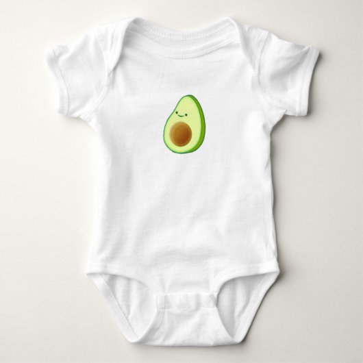 Niedlicher Avocado Zeichnend Baby Strampler (Vorderseite)