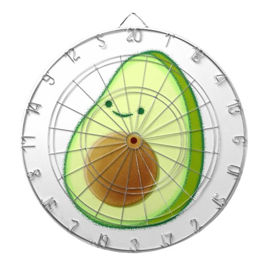 Niedlicher Avocado Zeichnend Dartscheibe (vorne)