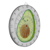 Niedlicher Avocado Zeichnend Dartscheibe (Vorderseite Links)