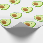 Niedlicher Avocado Zeichnend Geschenkpapier (Ecke)