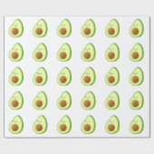 Niedlicher Avocado Zeichnend Geschenkpapier (Flach)