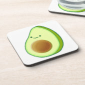 Niedlicher Avocado Zeichnend Getränkeuntersetzer (Linke Seite)
