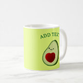 Niedlicher Avocado Zeichnend Kaffeetasse (VorderseiteRechts)