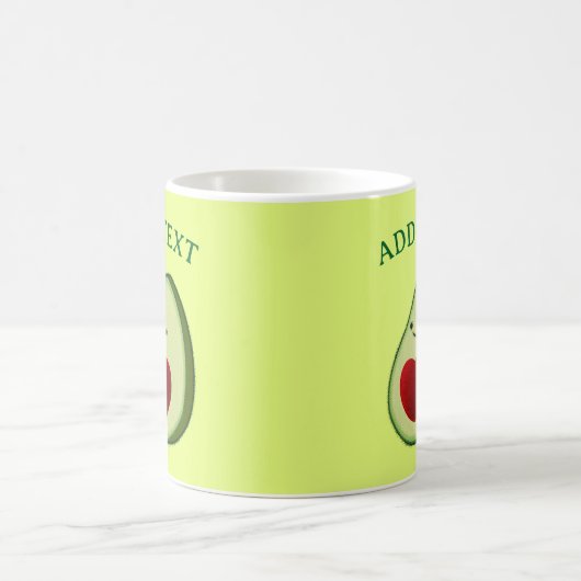 Niedlicher Avocado Zeichnend Kaffeetasse (Mittel)