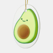 Niedlicher Avocado Zeichnend Keramikornament (Links)