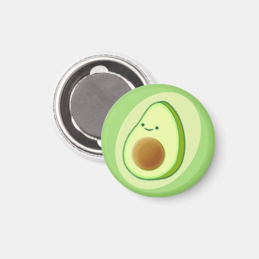 Niedlicher Avocado Zeichnend Magnet (Vorderseite/Rückseite)