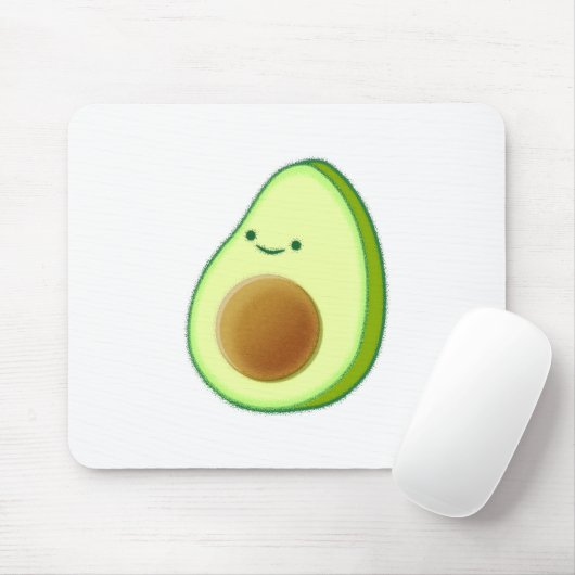 Niedlicher Avocado Zeichnend Mousepad (Mit Mouse)