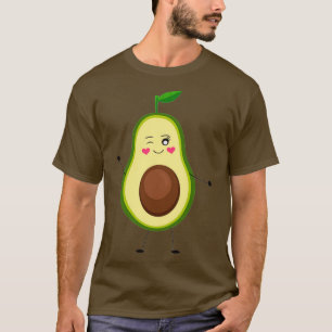 niedlicher Avocadoaufkleber T-Shirt