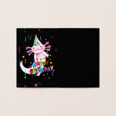 Niedlicher axolotaler Geburtstag Folienkarte (Innenseite)